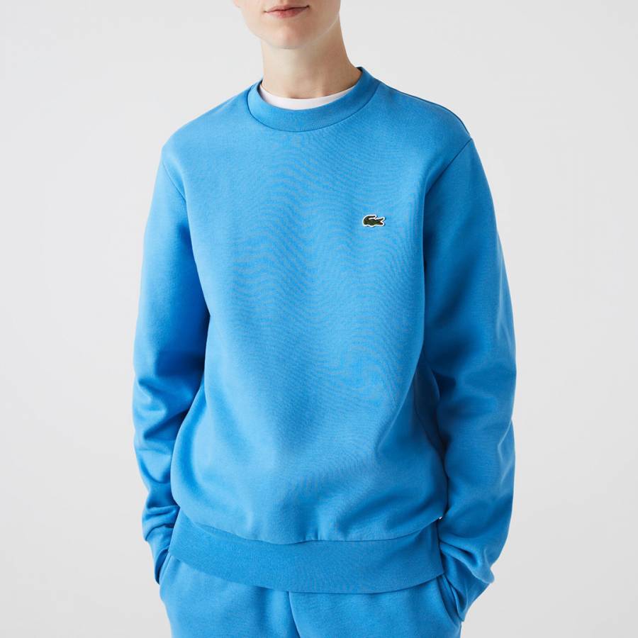 Lacoste Aqua Blue Crew Neck Sweatshirt