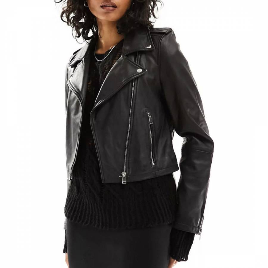 Bolongaro Trevor Black Annie Leather Biker Jacket