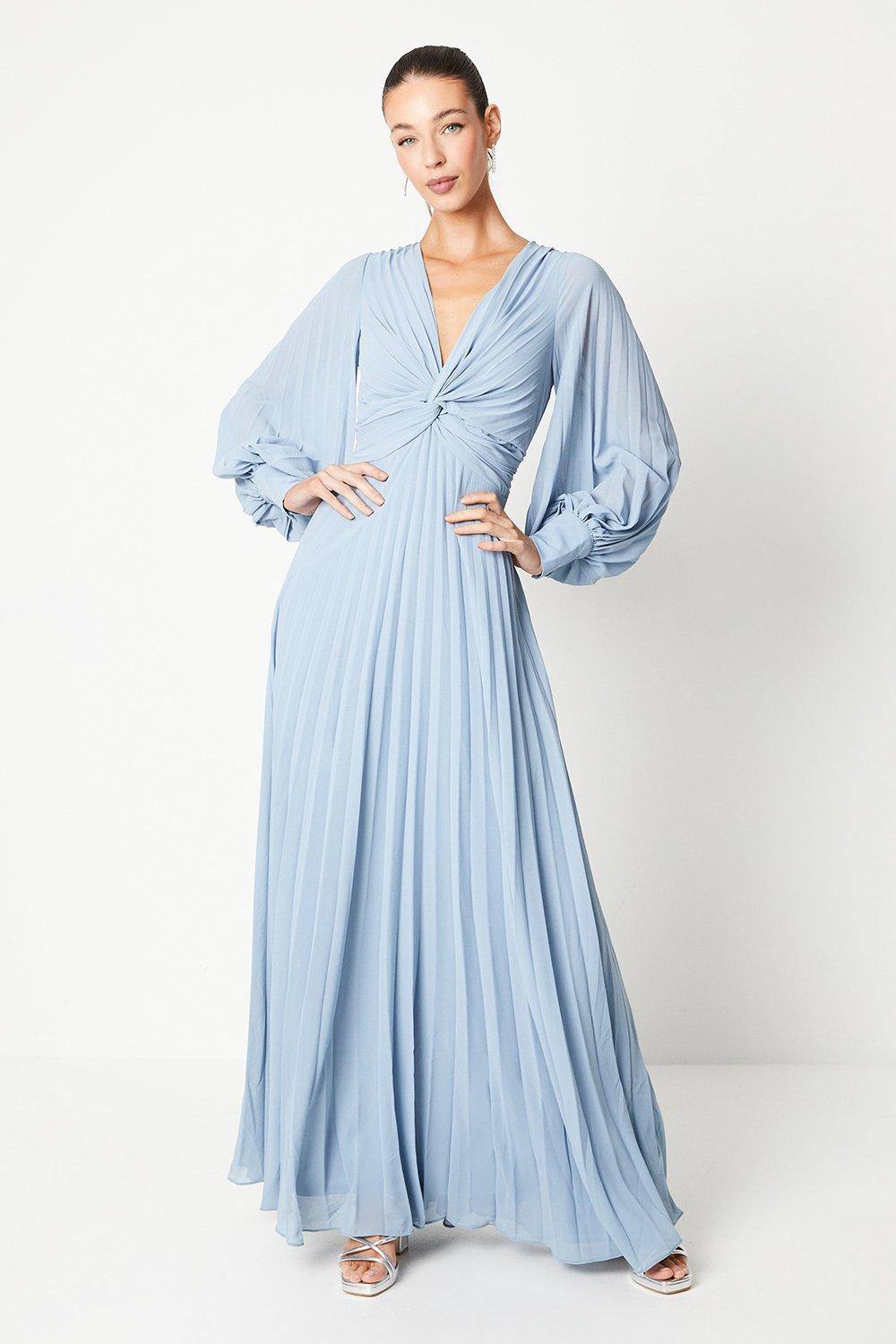 pleated dresses uk LBD Exclusive Beige Lina Pleated Dress